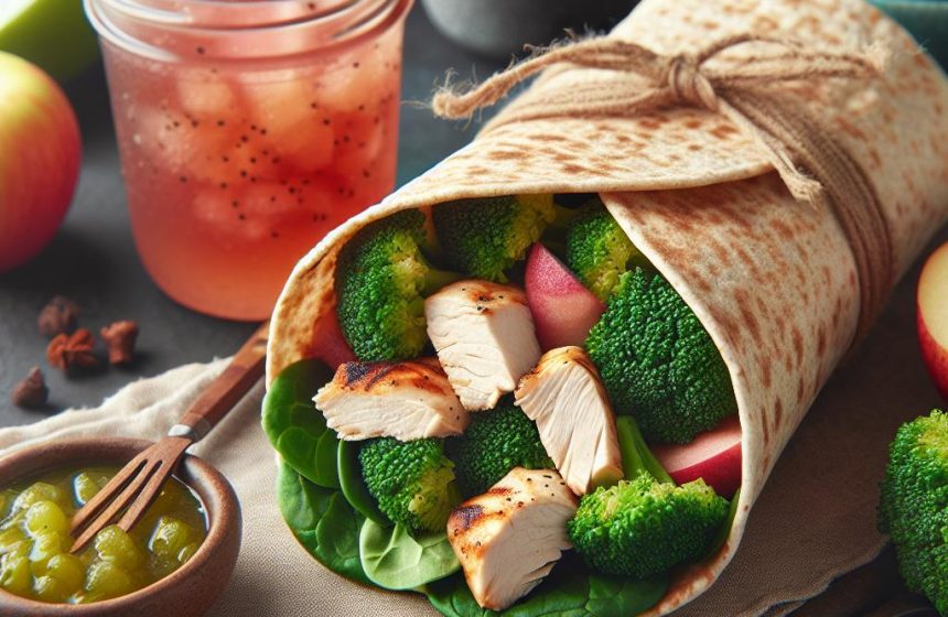 Wrap de Poulet et Brocolis Santé