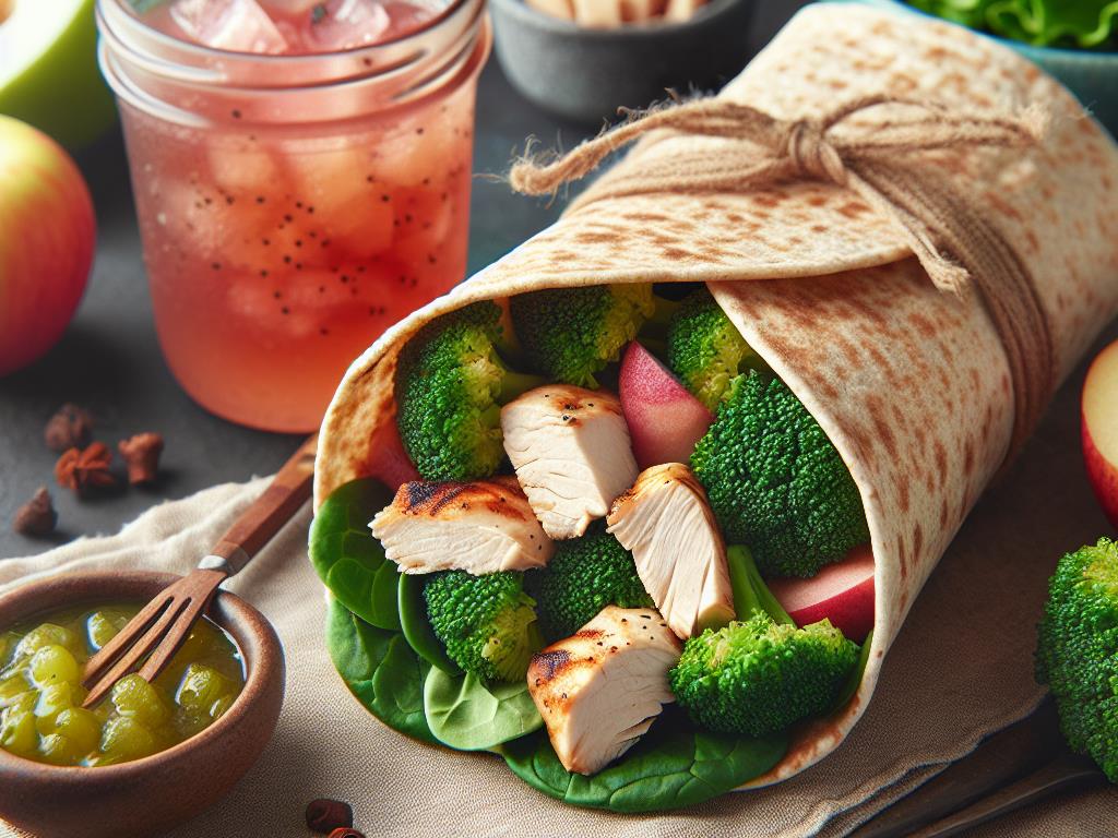 image-165 Wrap de Poulet et Brocolis Santé