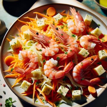 image-168 Salade de Crevettes Roses et Cousteron aux Carottes Râpées