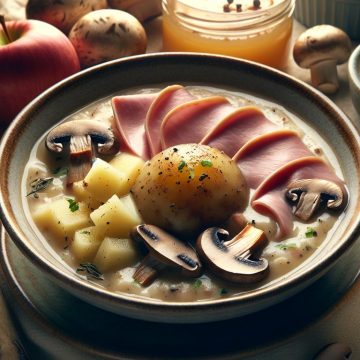 image-170 Velouté de Champignons Gourmand avec Jambon et Compote