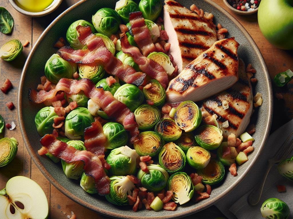 image-180 Délice de Choux de Bruxelles aux Lardons et Poulet Grillé