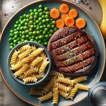 image-186 Steak Savoureux aux Légumes et Pâtes