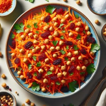 Salade de Carottes Râpées aux Saveurs Méditerranéennes