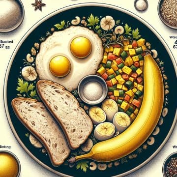 Omelette à la Ratatouille et Pain Complet