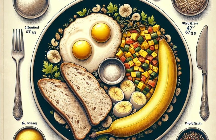 Omelette à la Ratatouille et Pain Complet