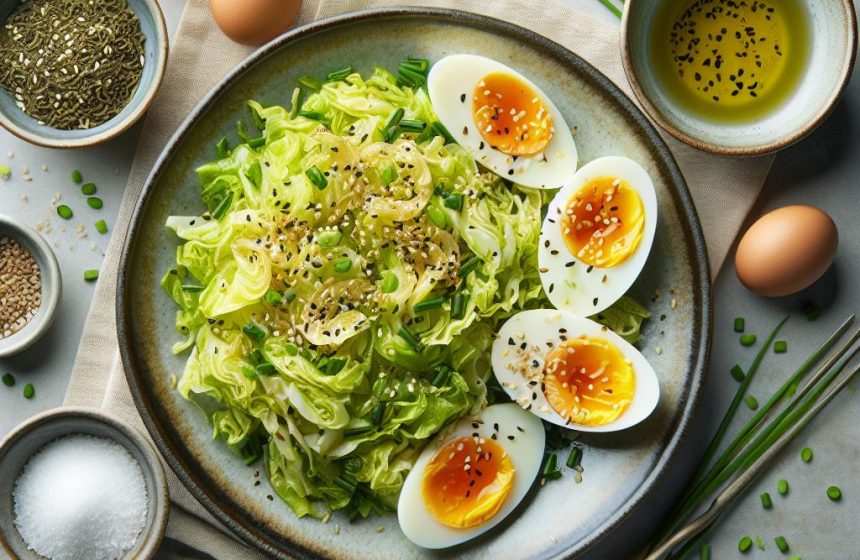 Chou Sauté et Œufs Durs