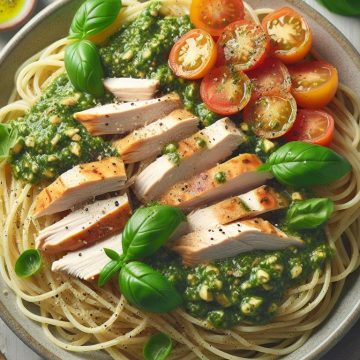 image-3 Spaghetti au Poulet et Pesto de Tomates Vertes