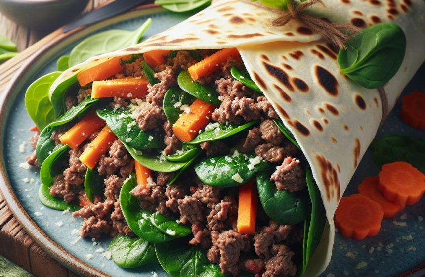 Tortillas Gourmandes au Bœuf et Épinards