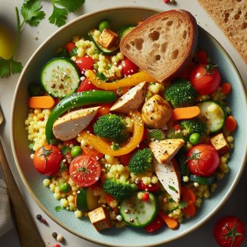 image-36 Couscous Oriental aux Légumes et Poulet avec Pain et Fromage