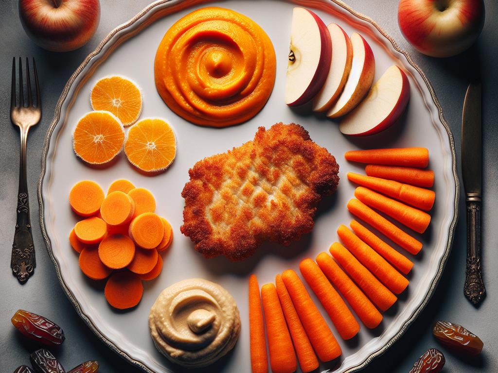 image-39 Délice de Volaille Panée et Purée de Carottes aux Fruits