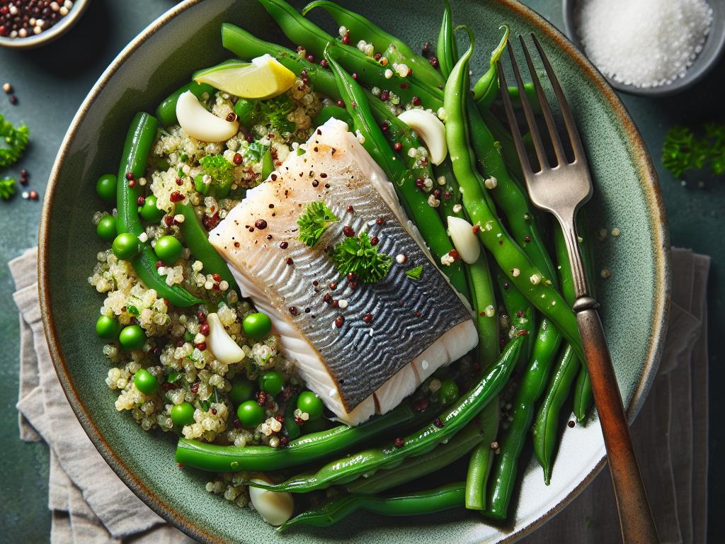 image-41 Haricot Vert, Quinoa et Merlu