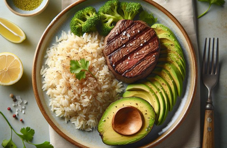 Délice de Riz, Steak et Avocat