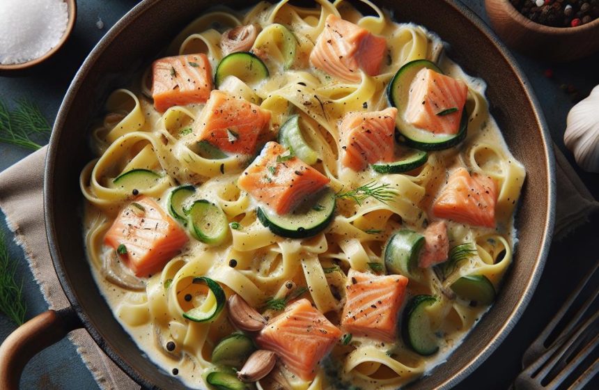 Tagliatelles au Saumon Crémeuses