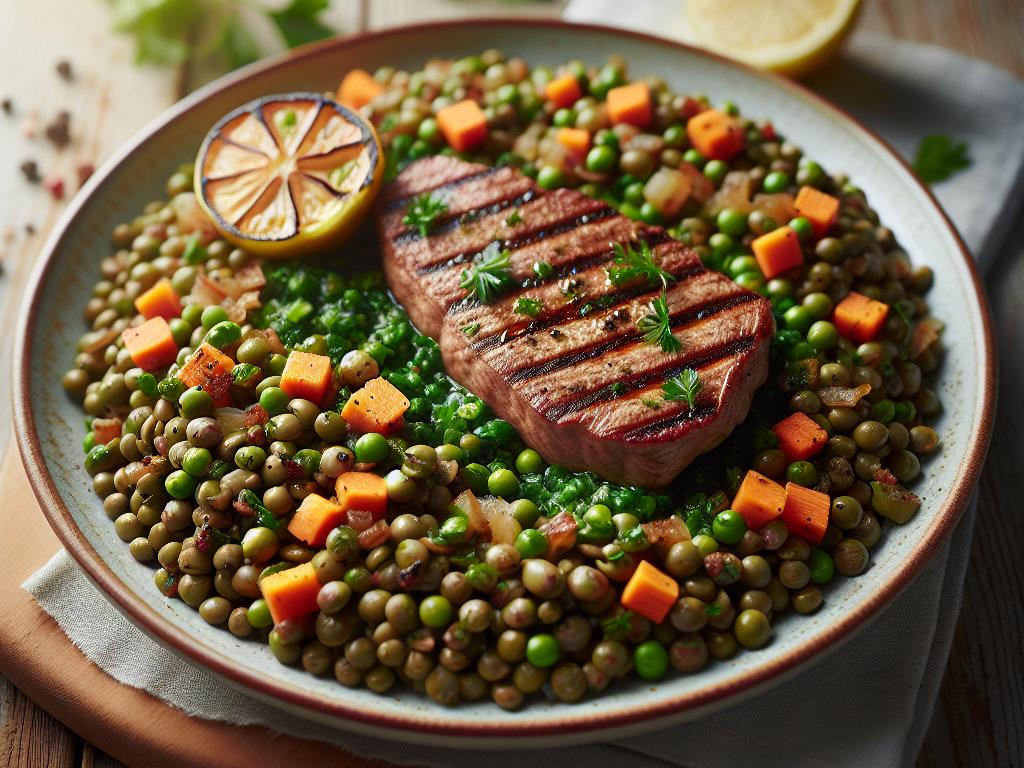 image-53 Lentilles Savoureuses avec Escalope de Veau Grillée