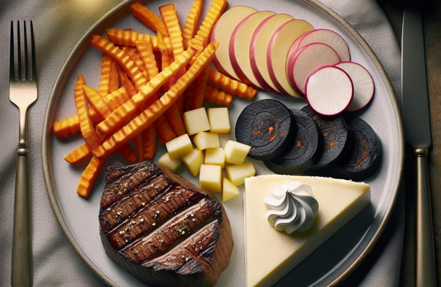 Délice Équilibré de Steak de Cheval et Douceur de Cheesecake