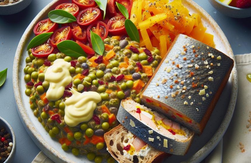 Délice de Lentilles au Curry et Trio de Poissons