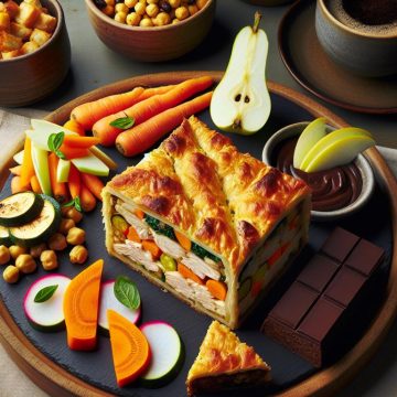 Délice de Brick au Poulet et Légumes avec Douceur de Carotte-Banane