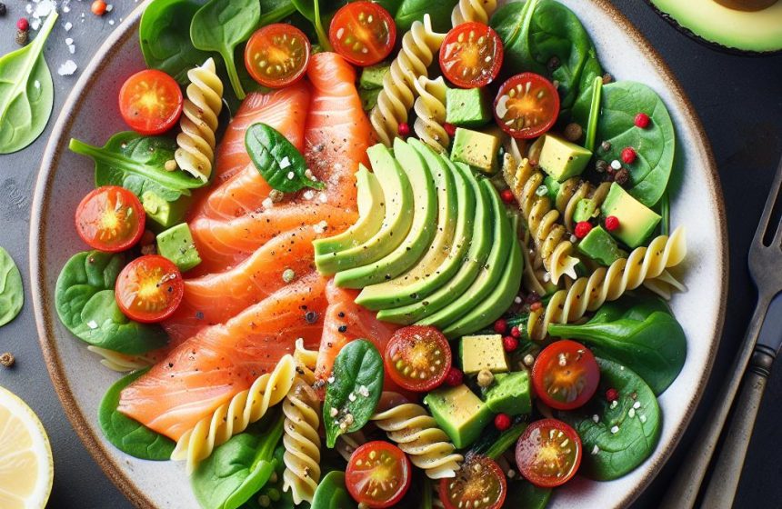 Salade de Pâtes au Saumon et Avocat