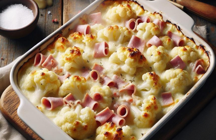 Gratin de Choux-Fleurs au Jambon Fleury Michon