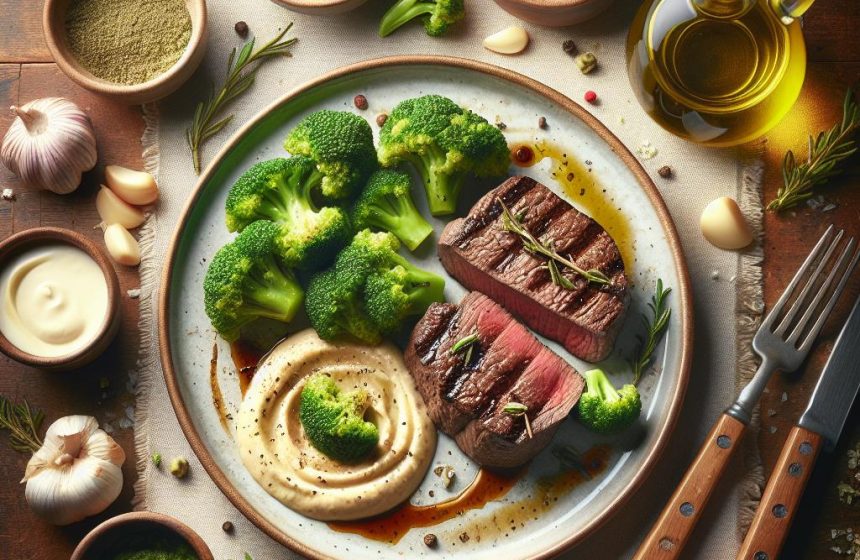 Tournedos et Purée de Brocolis Gourmande