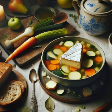 Délice de Soupe de Légumes et Camembert Fondant