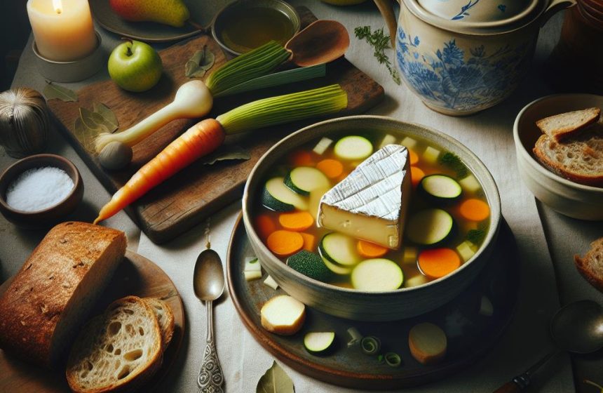 Délice de Soupe de Légumes et Camembert Fondant