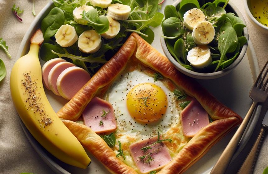 Galette Complète et Salade Fraîche avec Banane en Dessert