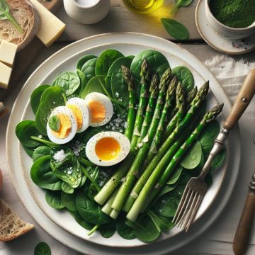 Salade Énergisante aux Épinards et Asperges