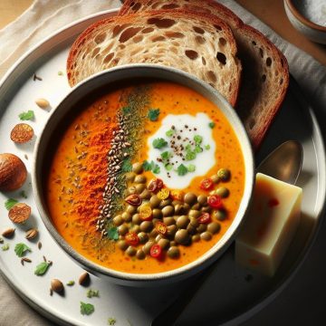 image-91 Soupe de Lentilles Corail au Lait de Coco et Pain Complet