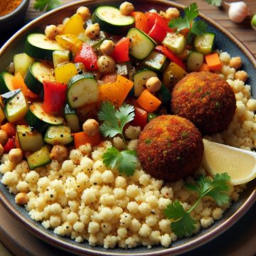 image-93 Couscous aux Falafels de Pois Chiches et Légumes Épicés