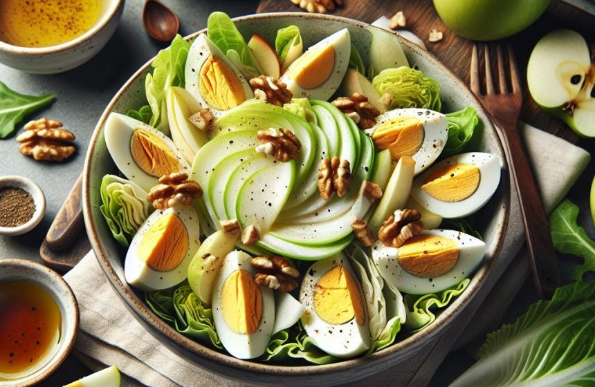 Salade Croquante d’Endives aux Œufs et Pomme