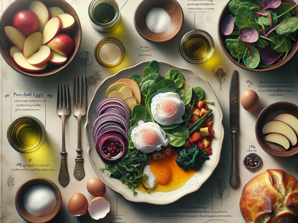 image-100 Délice Provençal avec Œufs Pochés et Compote de Pomme