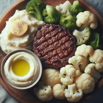 image-106 Délice de Steak Haché, Purée de Pommes de Terre et Chou-Fleur