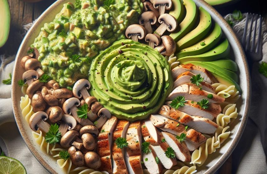 Délice de Poulet à l&rsquo;Avocat et Champignons