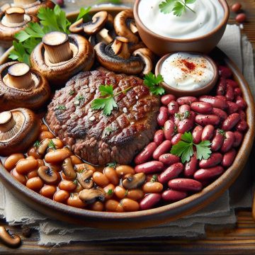 image-109 Délice de Steak Haché aux Haricots Rouges et Champignons