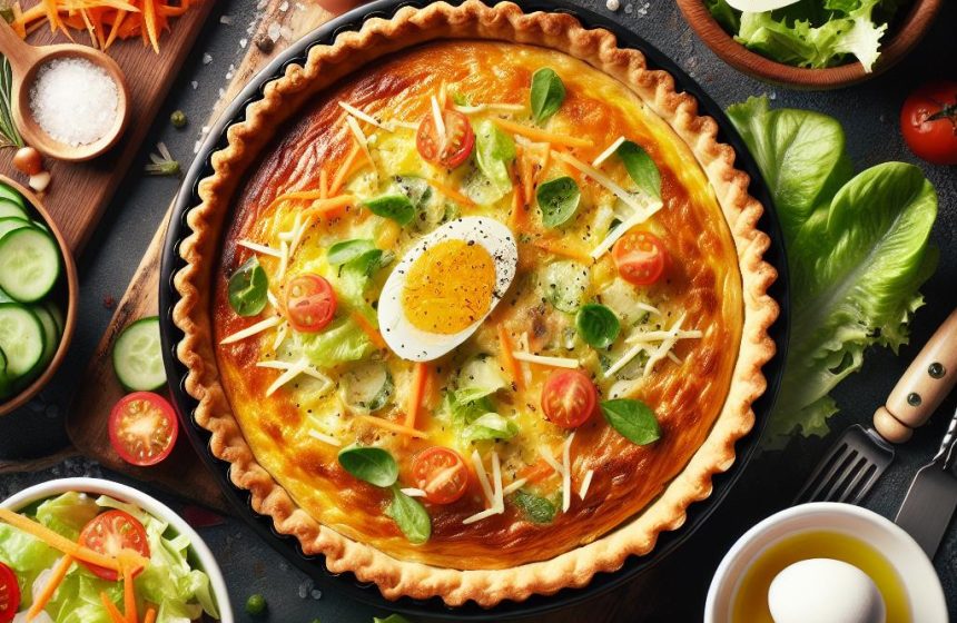 Quiche Maison et Salade Croquante
