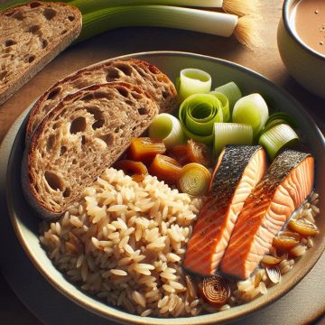 image-112 Riz Complet au Saumon et Poireaux avec Dessert Chocolaté