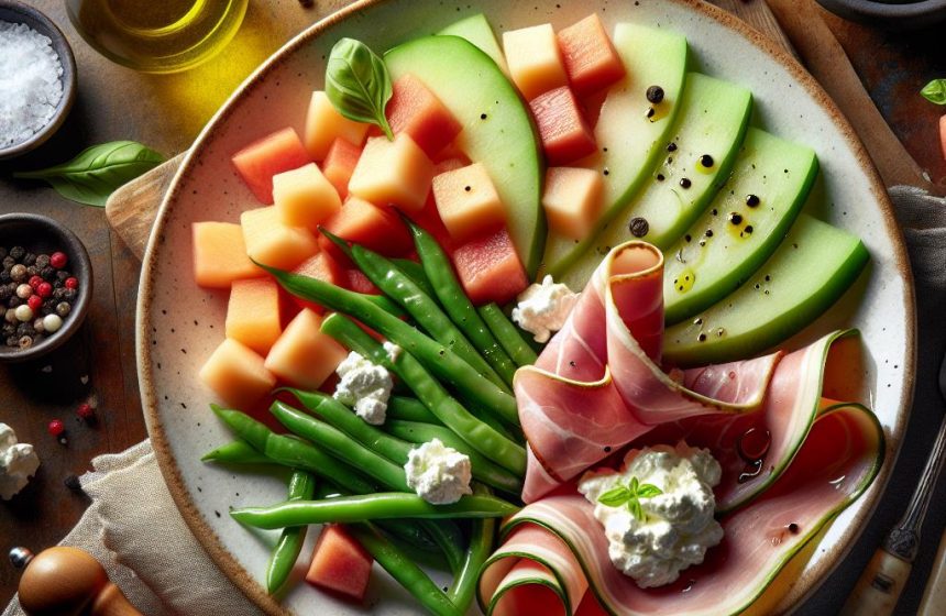 Délice de Jambon Fumé et Melon Frais