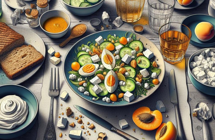 Salade Fraîcheur au Fromage de Chèvre et Abricot