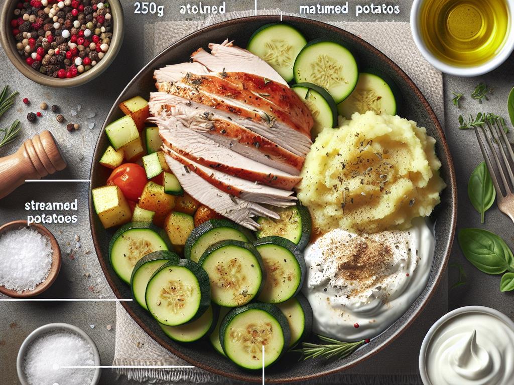 image-129 Délice de Dindonneau aux Courgettes Vapeur