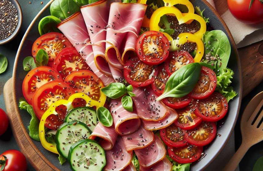 Salade Gourmande au Jambon et Chia