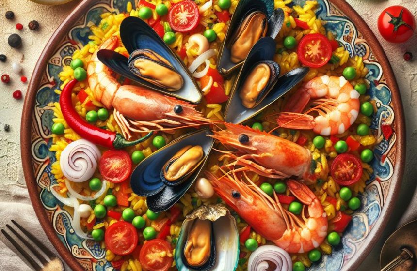 Paella Équilibrée aux Fruits de Mer