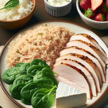 Délice de Dindonneau aux Épinards et Riz Parfumé