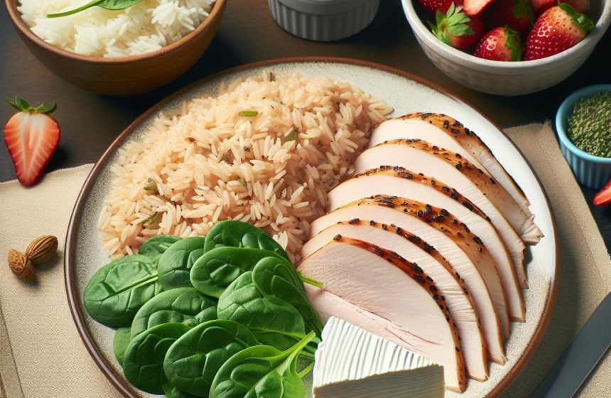 Délice de Dindonneau aux Épinards et Riz Parfumé