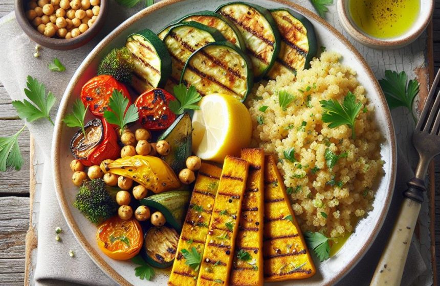 Délice Végé Pois Chiches et Légumes Rôtis