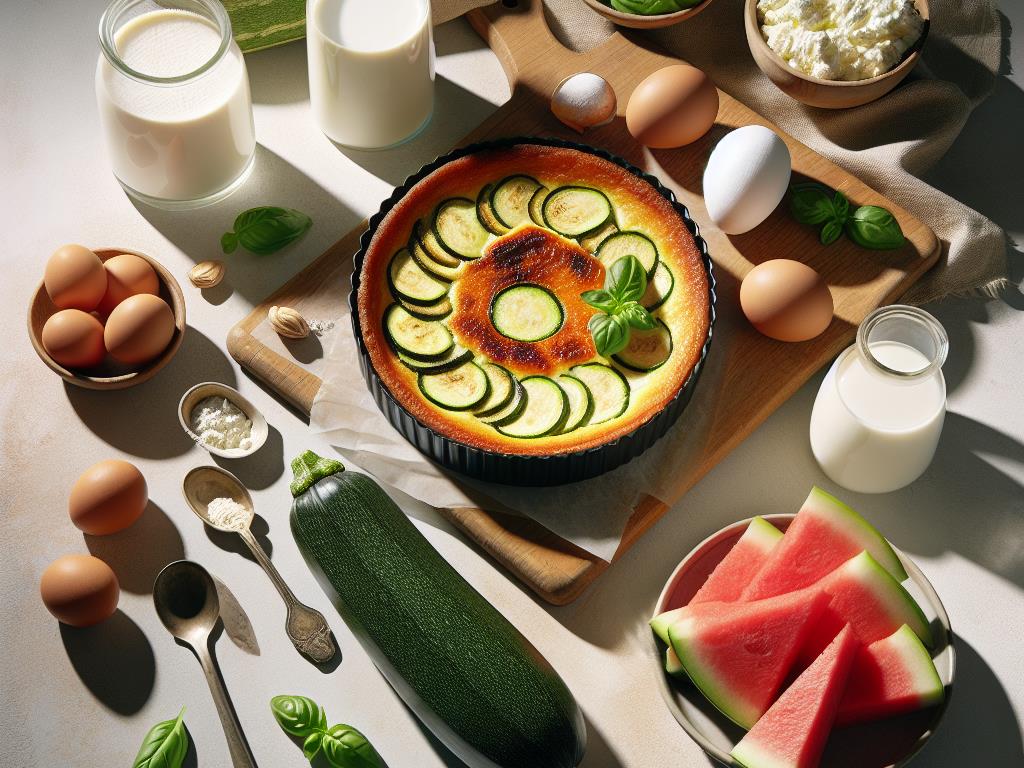 image-139 Flan de Courgettes à la Ricotta et Pastèque Rafraîchissante