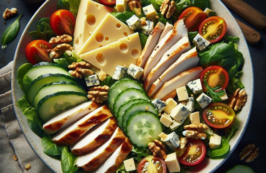 Salade Gourmande au Poulet Rôti et Comté