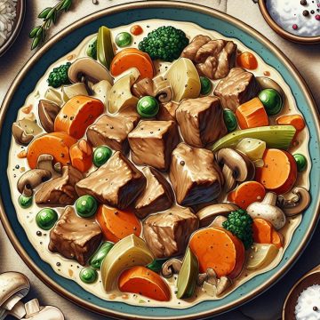 Ragoût de Veau Crémeux aux Légumes