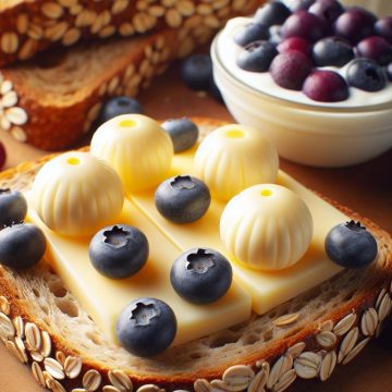 Délice de Fromage et Myrtilles sur Pain de Mie