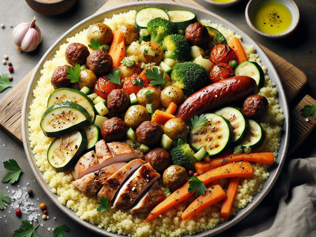 image-148 Couscous aux Légumes, Poulet et Viandes Grillées
